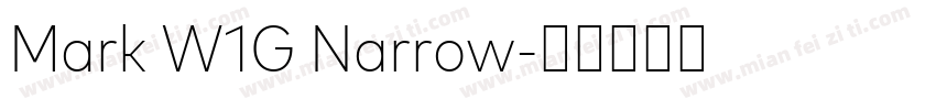 Mark W1G Narrow字体转换